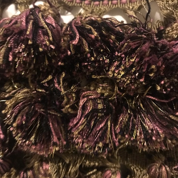 TASSEL TRIM PURPLE:DARK GOLD - Picture 4 of 4